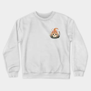 Cat and fish tank Crewneck Sweatshirt